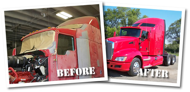 semi truck body repair experts kalamazoo